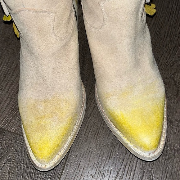 NWOB Circle G Painted Leaf Studded Western Cowgirl Boots Size 5 - Picture 7 of 11